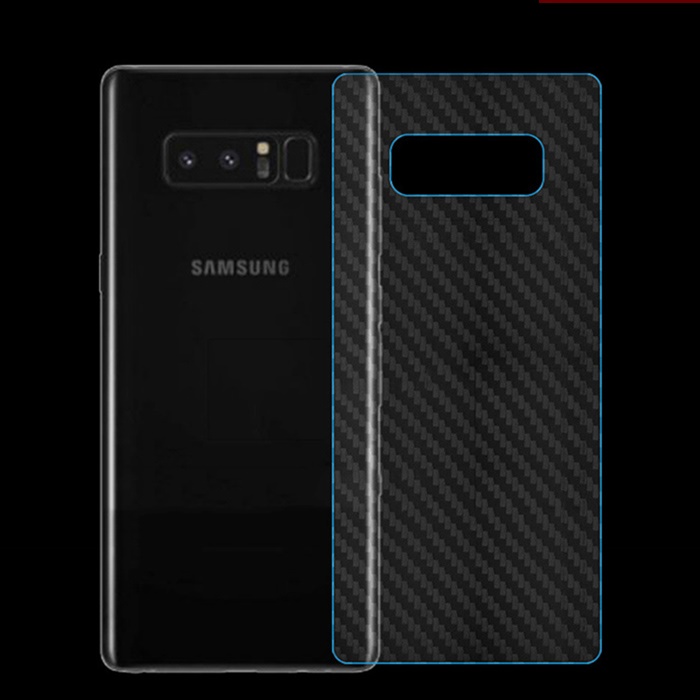 Miếng Dán Mặt Sau Vân Carbon Samsung Galaxy Note 8 Giá Rẻ chất liệu vân dạng carbon rất độc đáo và sang trọng khả năng dính rất tốt, khó trầy xước ,không bám bụi cầm tay rất thoải mái